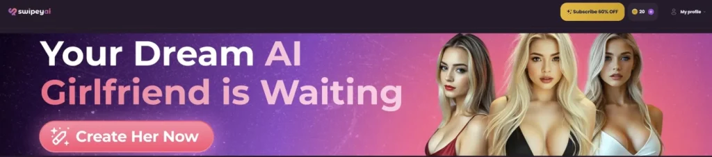 AI girlfriend generator platform for creating a personalized virtual companion.